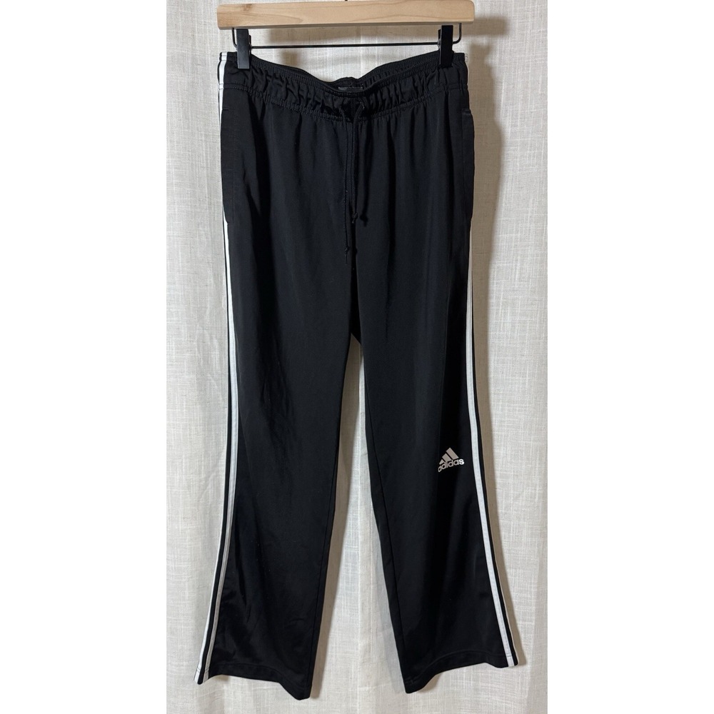 Adidas Men's M‎ Athletic Pants Medium Black White Stripe